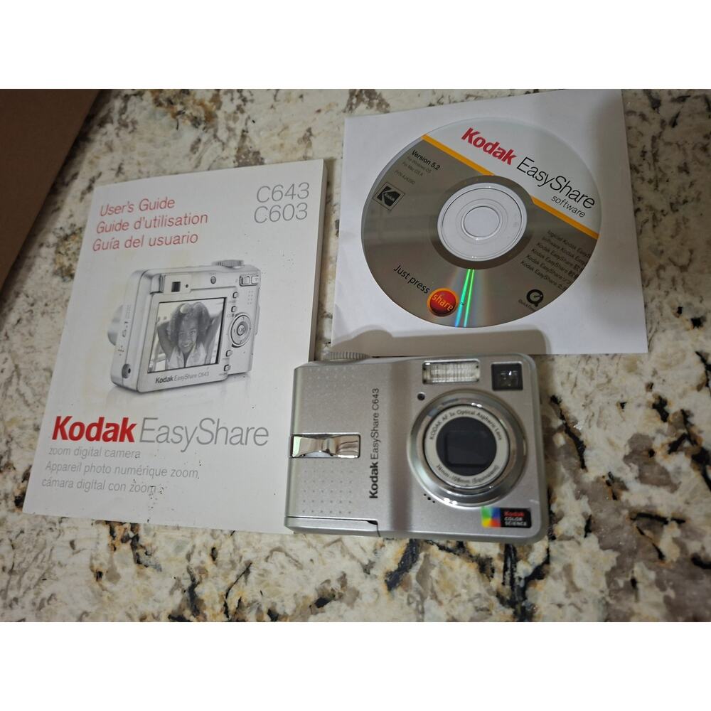 Kodak EasyShare C643 6.1MP Compact Digital Camera Point & Shoot Tested